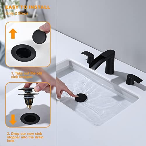 Universal Bathroom Sink Drain Stopper with Hair Catcher