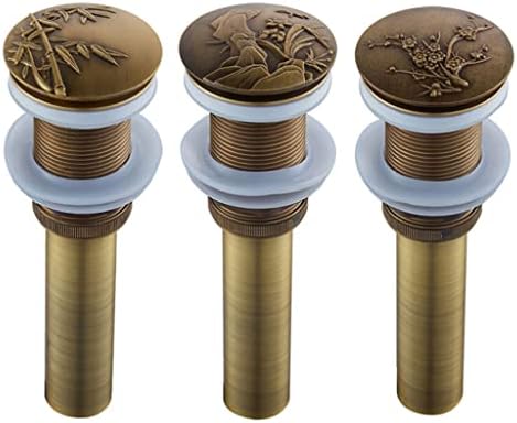 Haoyull Bathroom Sink Drains Plug with Bounce Core Copper Design