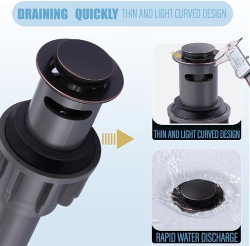 Effortless Sink Drain for Hair Catchers