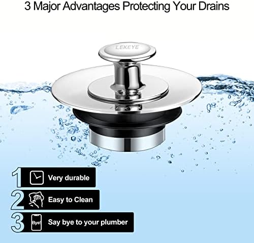 LEKEYE Bathtub Stopper for Drain - 1 Pack