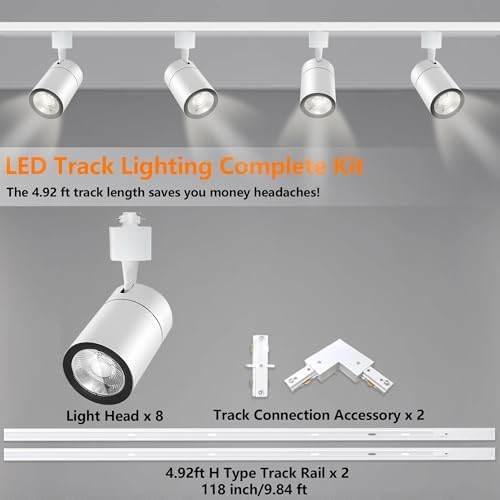 Bravsekai H-Type LED Track Lighting Kit