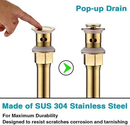 Stainless Steel Gold Sink Drain with Overflow for Efficient Effluvium Discharge