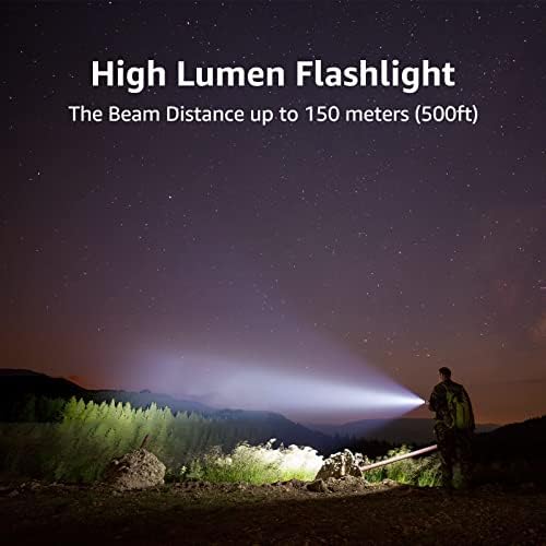 Lighting EVER Bundle - 2 Pack LED Headlamp and Flashlight