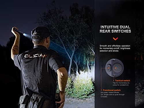 Fenix PD36R Pro 2800 Lumen Rechargeable LED Flashlight with Helmet Mount