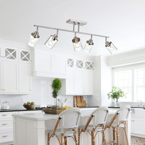 Bespoke Brushed Nickel 5-Light Track Lighting Kit