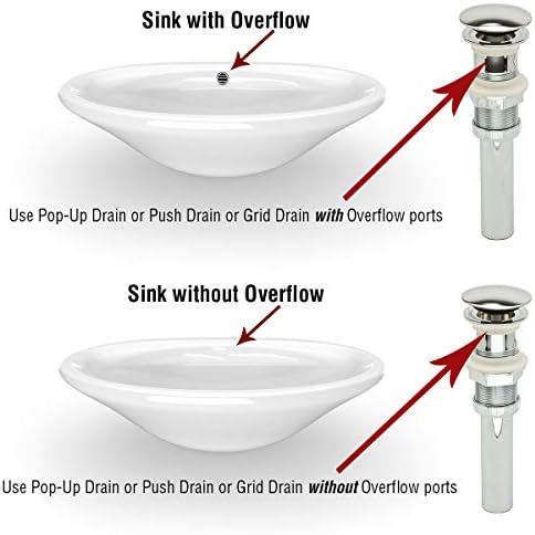 Elegant Chrome ABS Sink Drain with Overflow