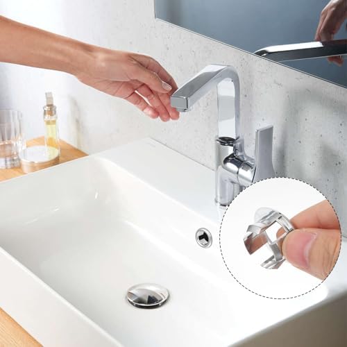Chrome Plated 8-Piece Sink Overflow Set - Perfect Fit for Bathroom Kitchen