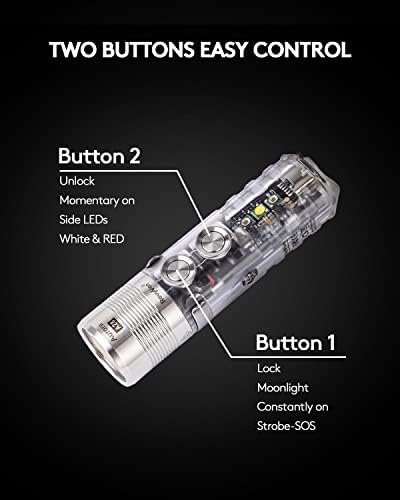 RovyVon A28 G2 EDC RechargeablePocketFlashlight - 1000lumens Compact Design for Daily Carry