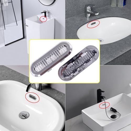 LiXiongBao 4PCS Sink Overlow Cover Set