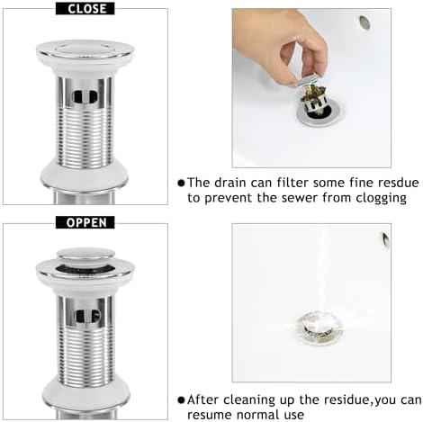 Premium Anti-Clogging Bathroom Sink Drain
