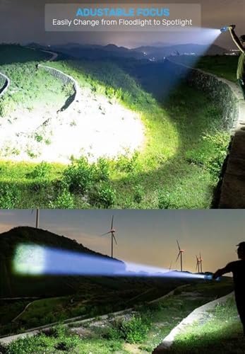 Rechargeable LED Flashlight Magnetic Powerful for Camping Emergency More