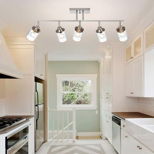 Bespoke Brushed Nickel 5-Light Track Lighting Kit