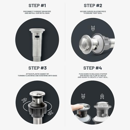 Stainless Steel Pop Up Drain Stopper
