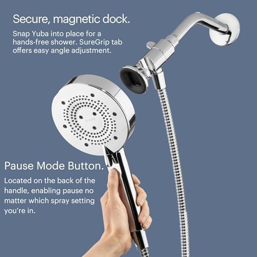Brondell Nebia Yuba HaloNetic 60 Magnetic Handheld Shower Head