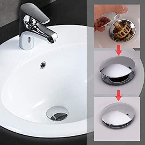 Rustproof Bathroom Sink Drain with Chrome Finish