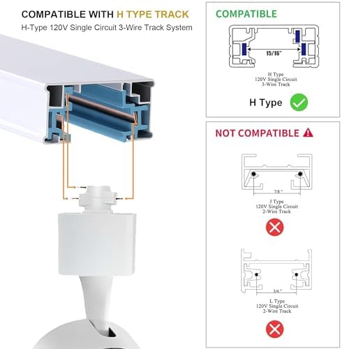 Bravsekai H-Type LED Track Lighting Kit