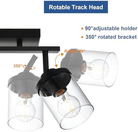 Elevate Your Space Black Track Lighting Kit