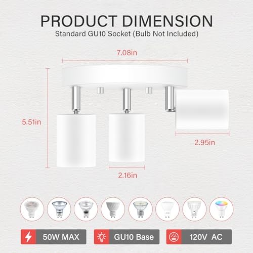 AUQUEE LED Track Lighting Kit for Modern Spaces