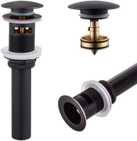 KOKOSIRI Bathroom Sink Drain with Detachable Hair Catcher