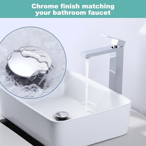 Sturdy Chrome Sink Drain 34 to 78 inch Diameter