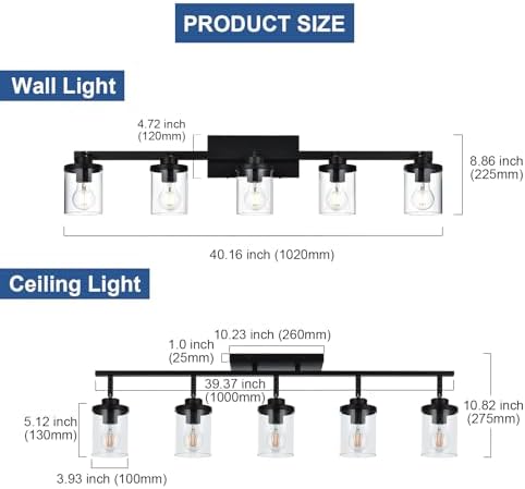 5-Light Pivoting Track Lighting Kit