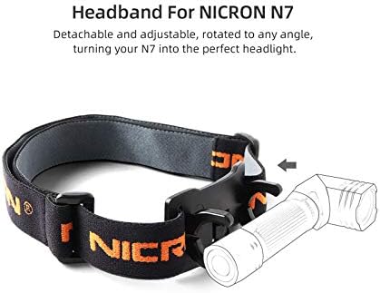 NICRON N7 Holster for Flashlight Headband Adjustable Clip Case