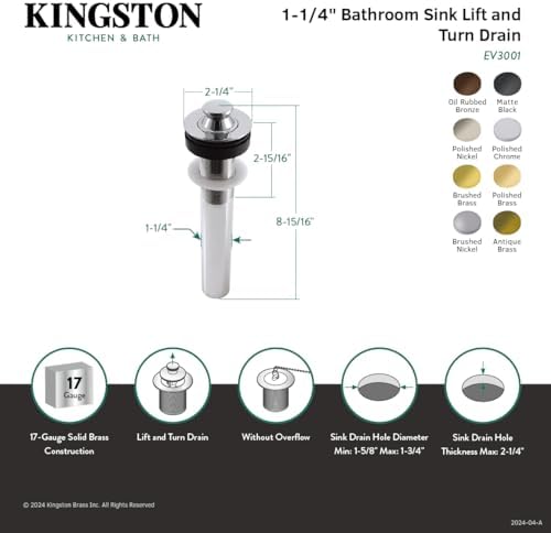 Durable Stylish Kingston Brass Sink Drain