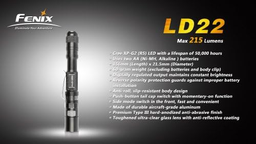 Fenix LD22 Flashlight Black