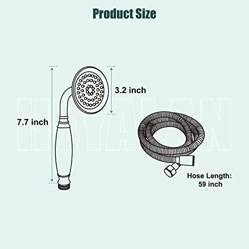 Heyalan Ceramic Handle Handheld Shower Sprayer