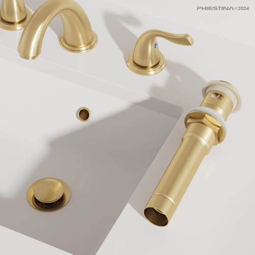 PhiestinaStainless Steel Bathroom Sink Drain with Strainer Basket
