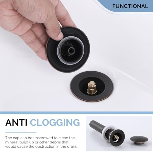 Angle Simple Brass Sink Drain Stopper