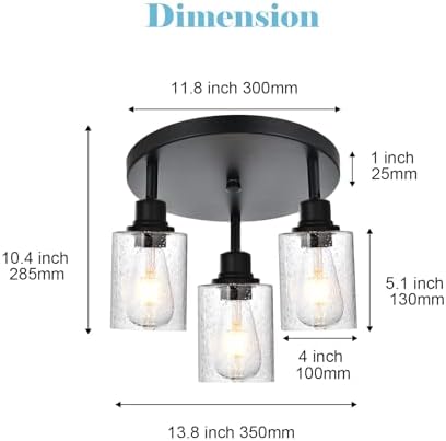 3 Light Modern Track Lighting with Rotatable Heads