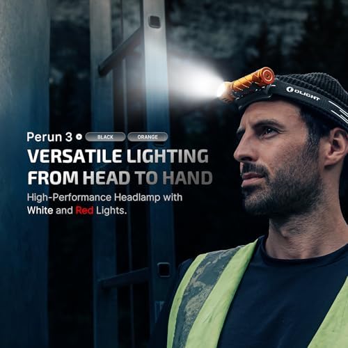 OLIGHT Seeker 4 Pro Rechargeable Flashlight with Perun 3 Headlamp
