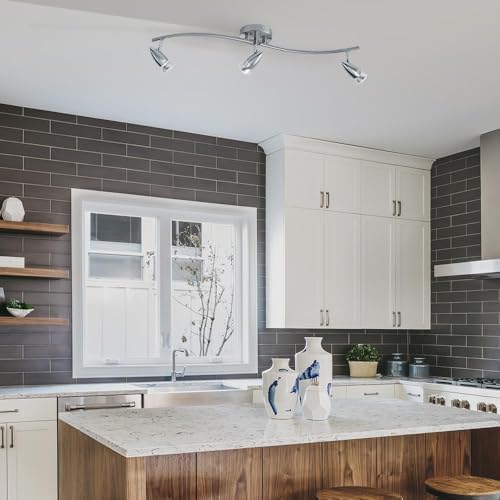 Laite Lumens Brushed Steel Ceiling Light