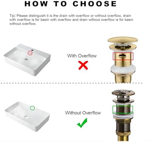 Engraved Anti-Brass bath sink drain stopper no overflow