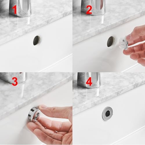 Greenspring - Premium Sink Basin Overflow Cover for Gold Finish