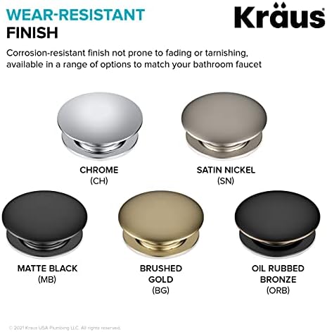 Kraus Chrome Sink Drain Assembly