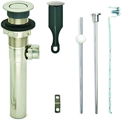 PermaFLOW PF0733-BN-BN-NO Pop-Up Drain With Ball Lift Rod