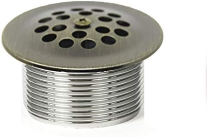 Durable bathtub drain with GridCover Antique Brass finish Easy installation