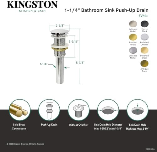 Kingston Brass Evolution Perfect Performance BS982675