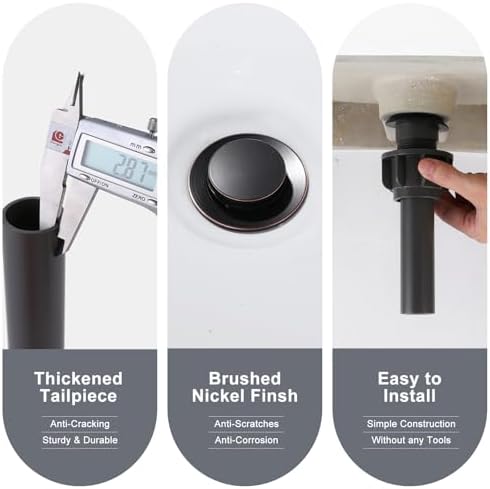 Effortless Sink Drain for Hair Catchers