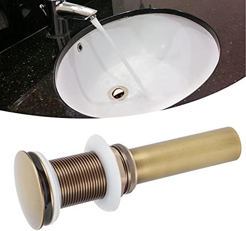 Elegant Brass Popup Drain Stopper for Bathroom Basins with 3cm Drain Hole