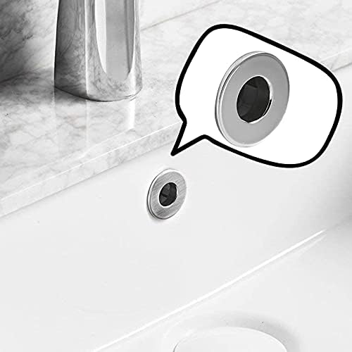BWE Brushed Nickel Sink Basin Trim Overflow Cover Set of 2