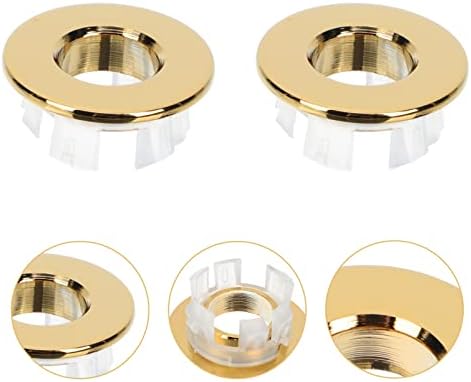 Unique Design Copper Sink Overflow Ring 2Pcs