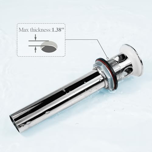 WiseWater 2 Pack Grid Drain Strainer Set for Overflow Bathroom Sink