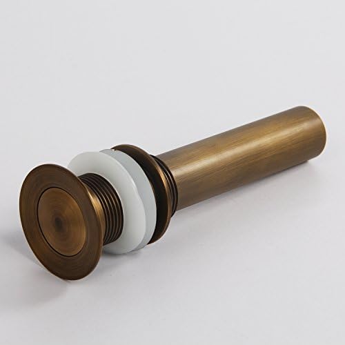 Bathroom Faucet Vessel Sink Small Pop Up Drain Stopper Antique Brass