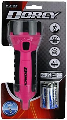 Dorcy 55 Lumen Water Resistant LED Flashlight Bundle with Carabiner Clips