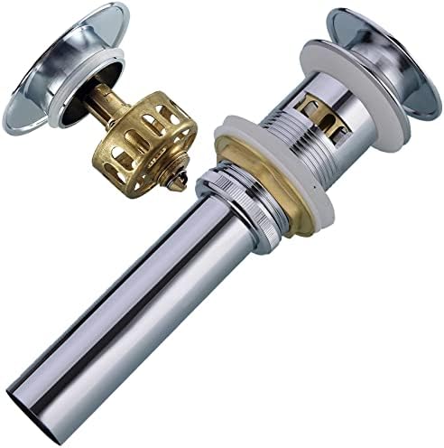 Rustproof Bathroom Sink Drain with Chrome Finish