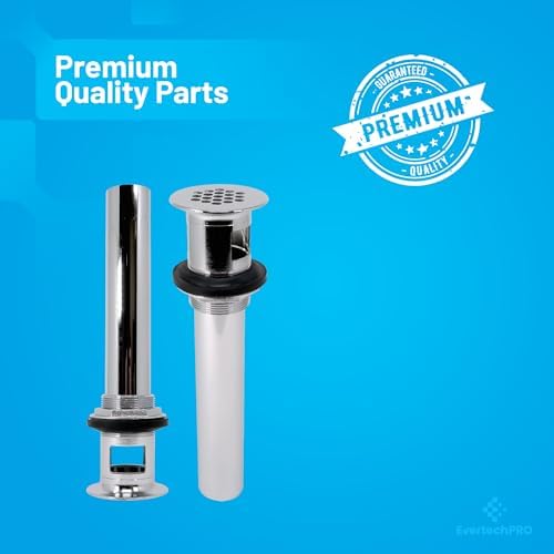 Sturdy Chrome-Finish Overflow Bath Sink Drain Kit