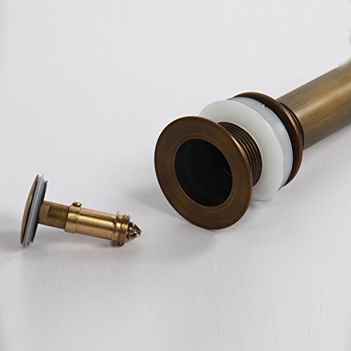 Bathroom Faucet Vessel Sink Small Pop Up Drain Stopper Antique Brass